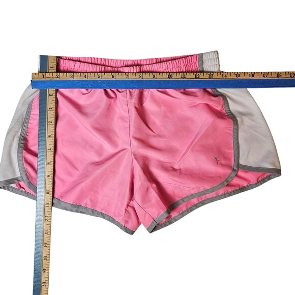 Danskin Pink & Gray Womens Running Athletic Shorts With Elastic Waistband - Picture 5 of 9